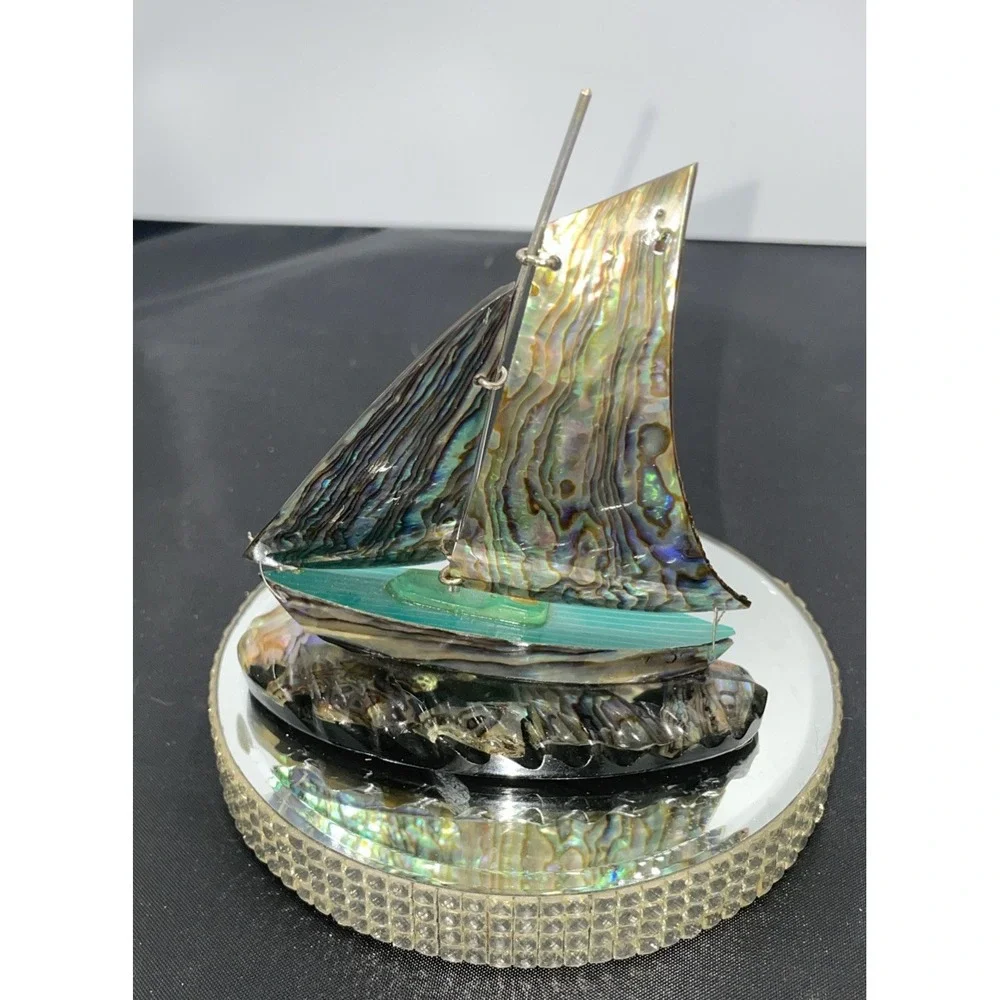 Vintage‎ Paula Shell Fiordland New Zealand Sailboat